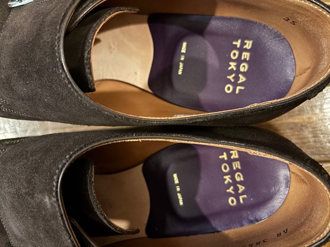 REGAL TOKYO リーガルトーキョー ダブルモンクスエード 25㎝