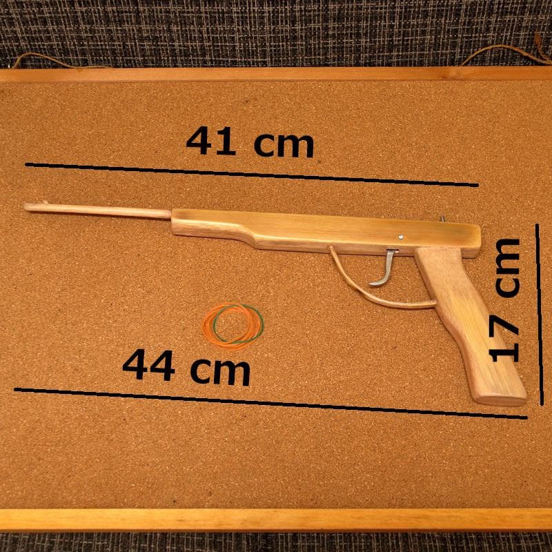 ゴム鉄砲 手作り DIY 竹材 拳銃 ピストル木彫り