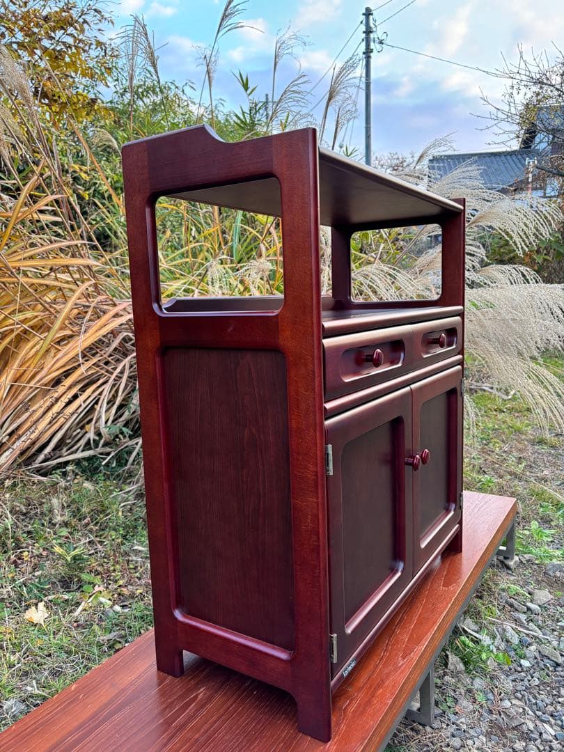 karimoku カリモク TEL/FAX台 飾り棚 キャビネット