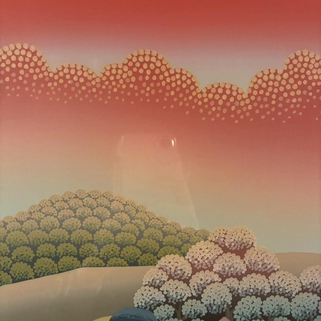 美品 イワン・ラブジン「日暮れ」シルクスクリーン 直筆サイン入り