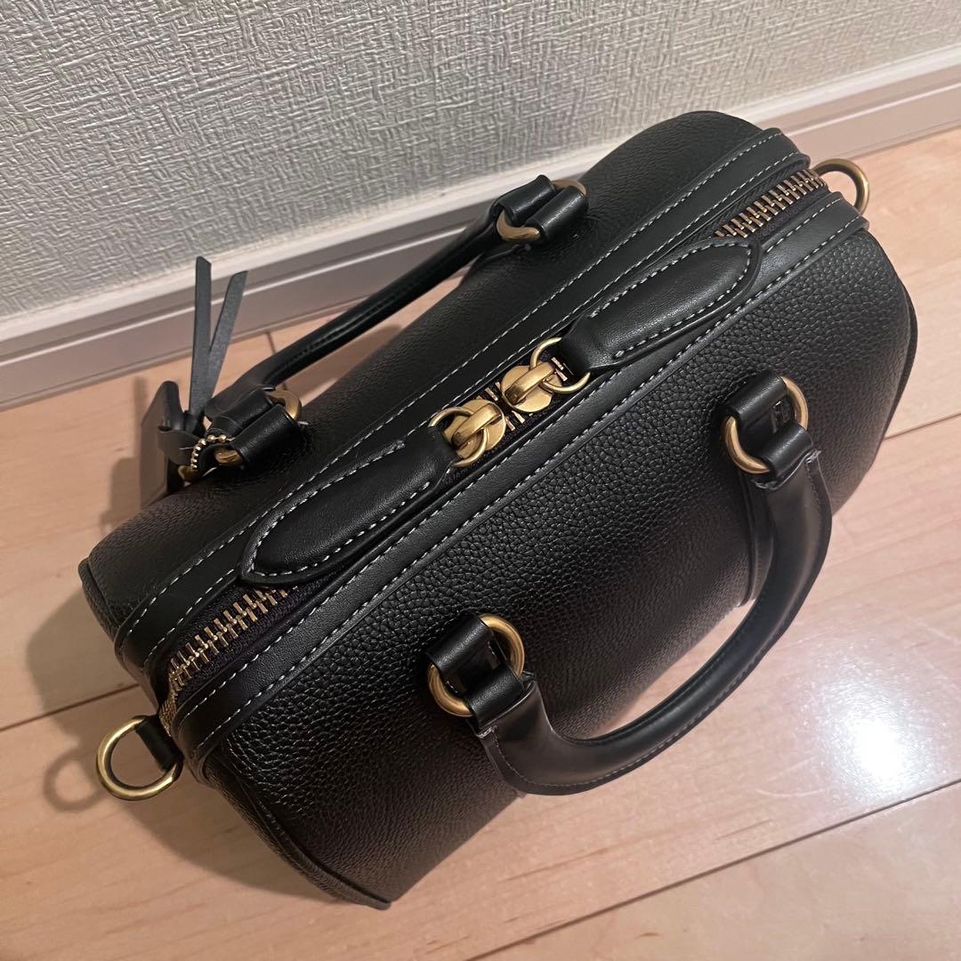 【極美品】COACH ルビーサッチェル ミニボストン 2way ショルダー 黒