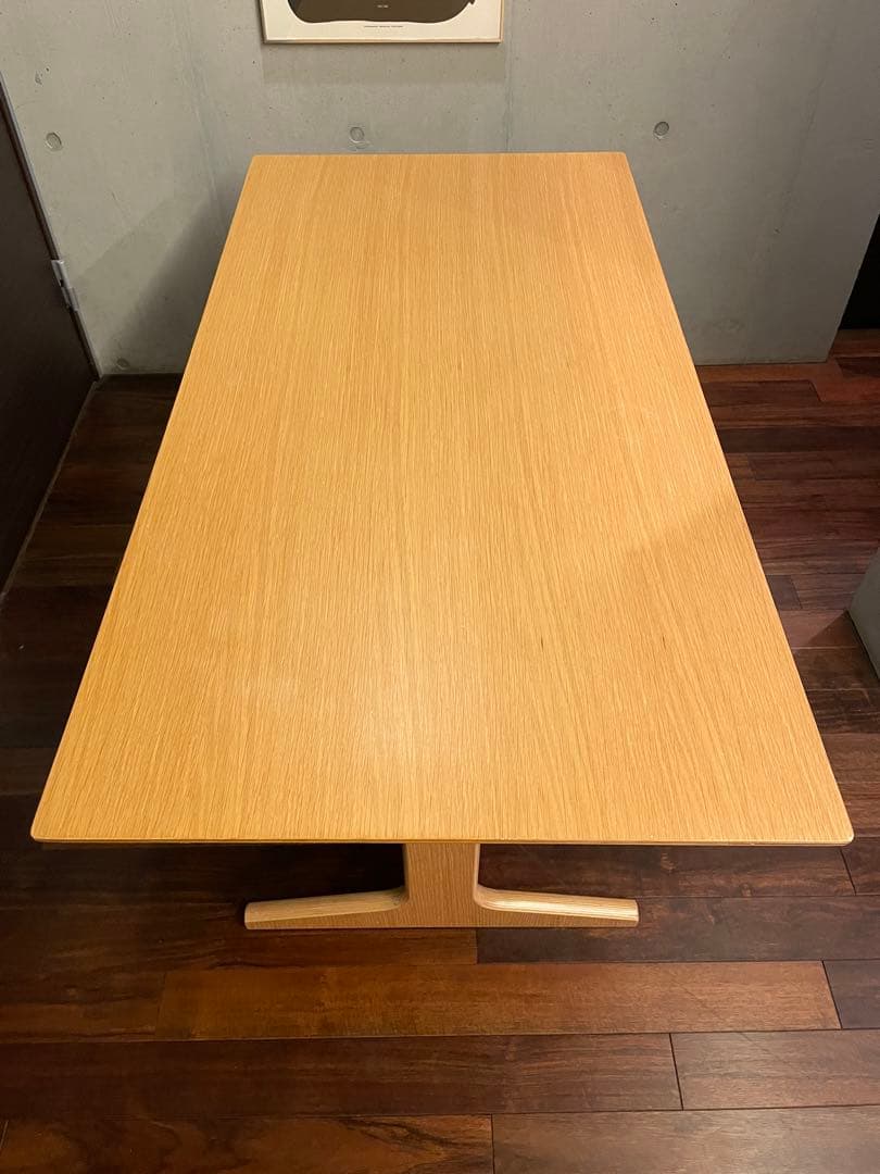 egfa■無印良品■オーク材 リビングでもダイニングでもつかえるテーブル2