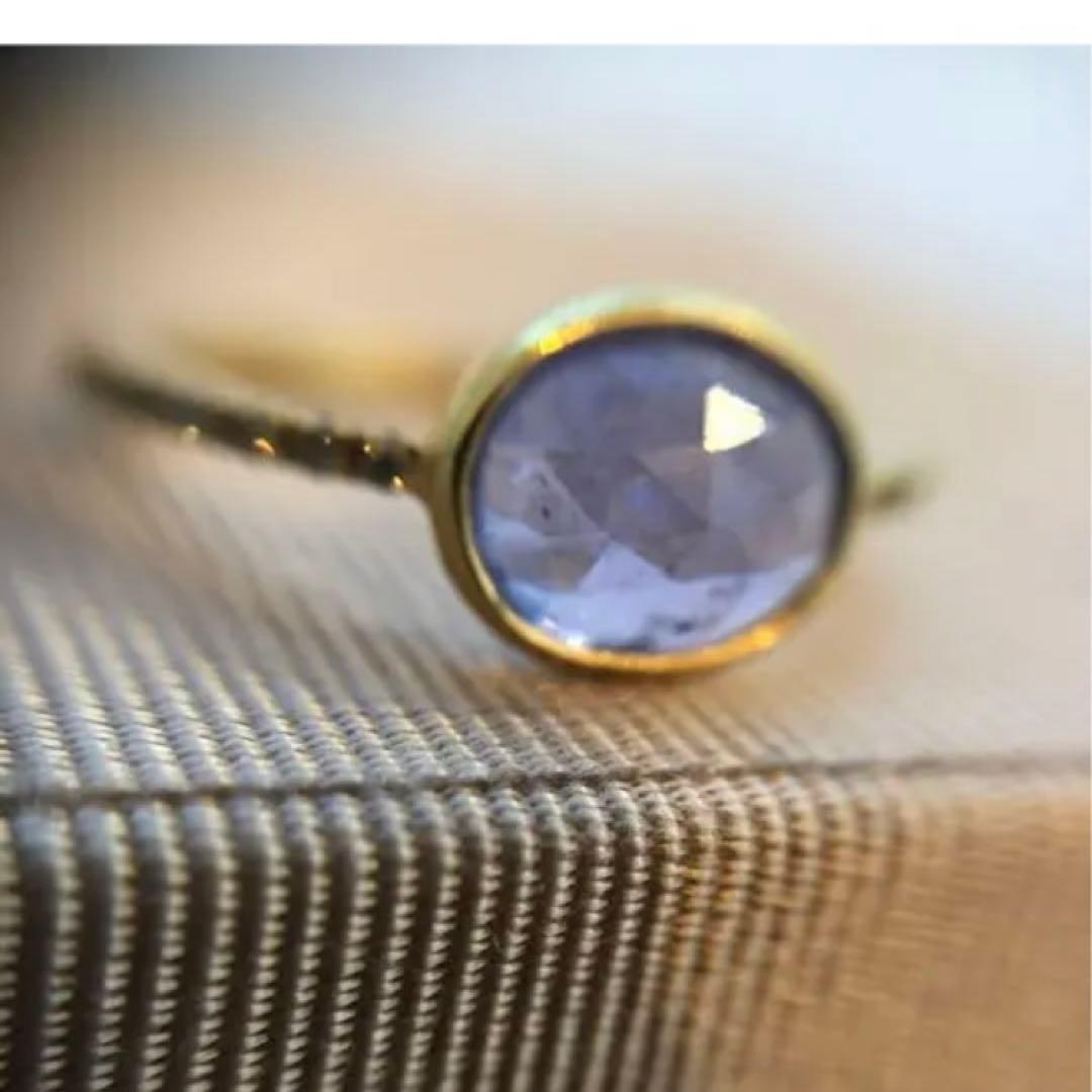 アルティーダウード　k18 タンザナイト　ダイヤモンド　リング