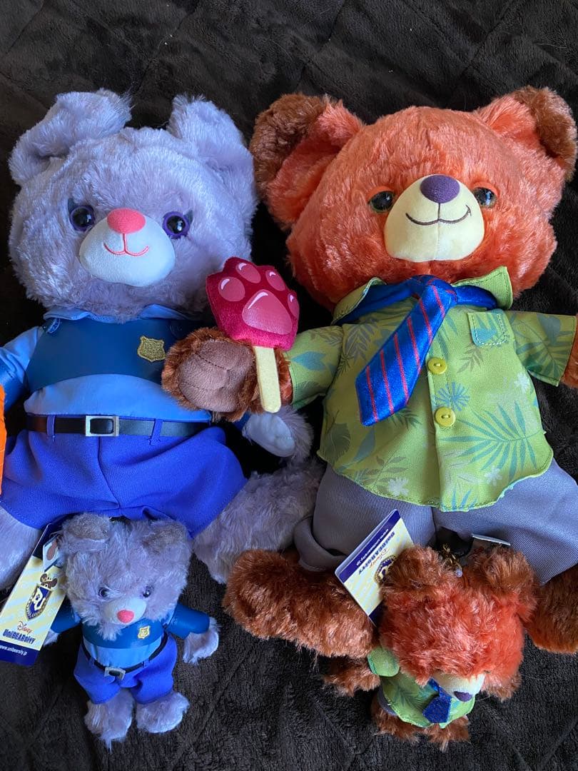 当日発送　ズートピア ニック ジュディ ユニベアシティ ぬいぐるみ キーチェーン