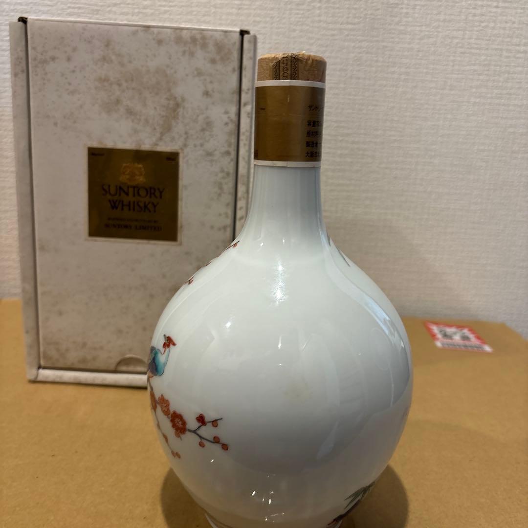 サントリーウイスキー エクセレンス 有田焼ボトル 陶器 箱付き 未開栓