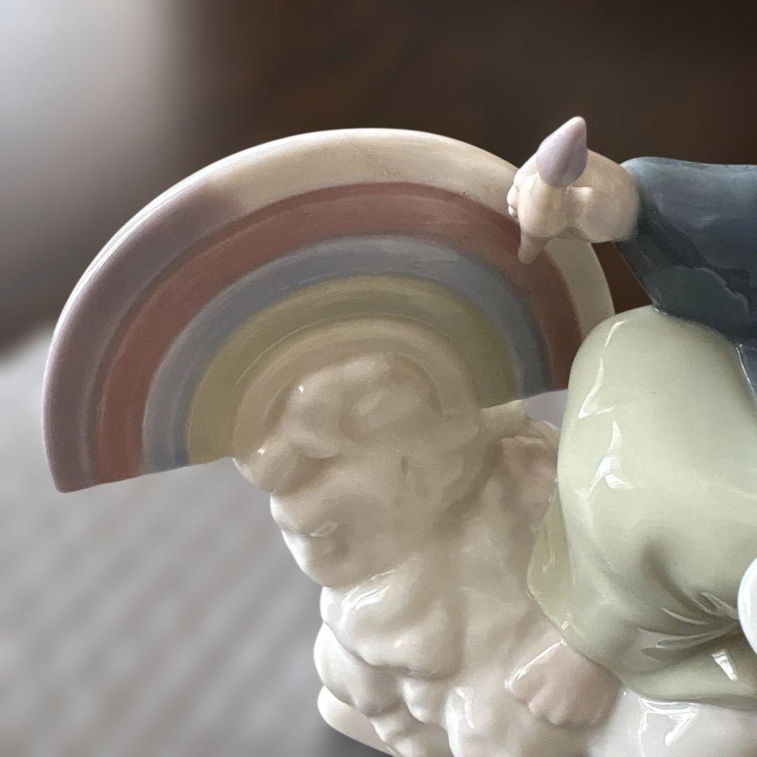 廃盤稀少】リヤドロ LLADRO 虹を描く天使 フィギュリン 01005440