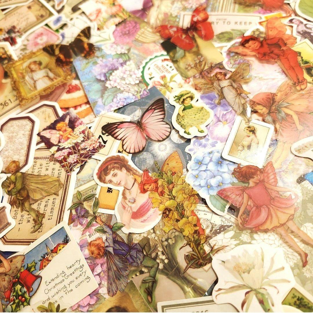 コラージュ素材♡おすそ分け♡紙モノ♡ステッカー♡約1000枚⑥ - メルカリ