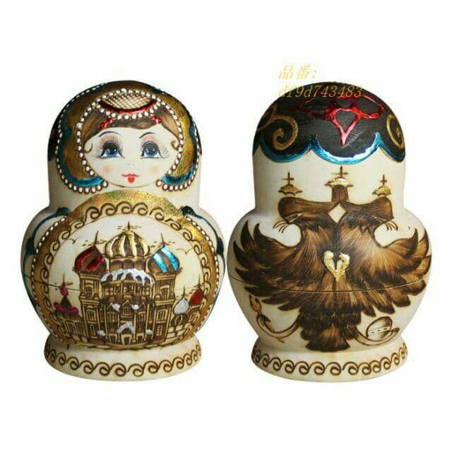 マトリョーシカ 木製 誕生日 15個組 民族工芸品 洋風 プレゼント 工芸品