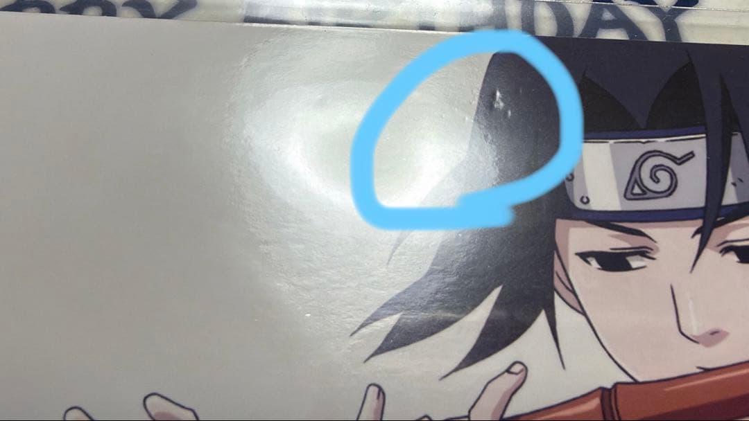 NARUTO ナルト サスケ バースデーブロマイド ピンズ付き