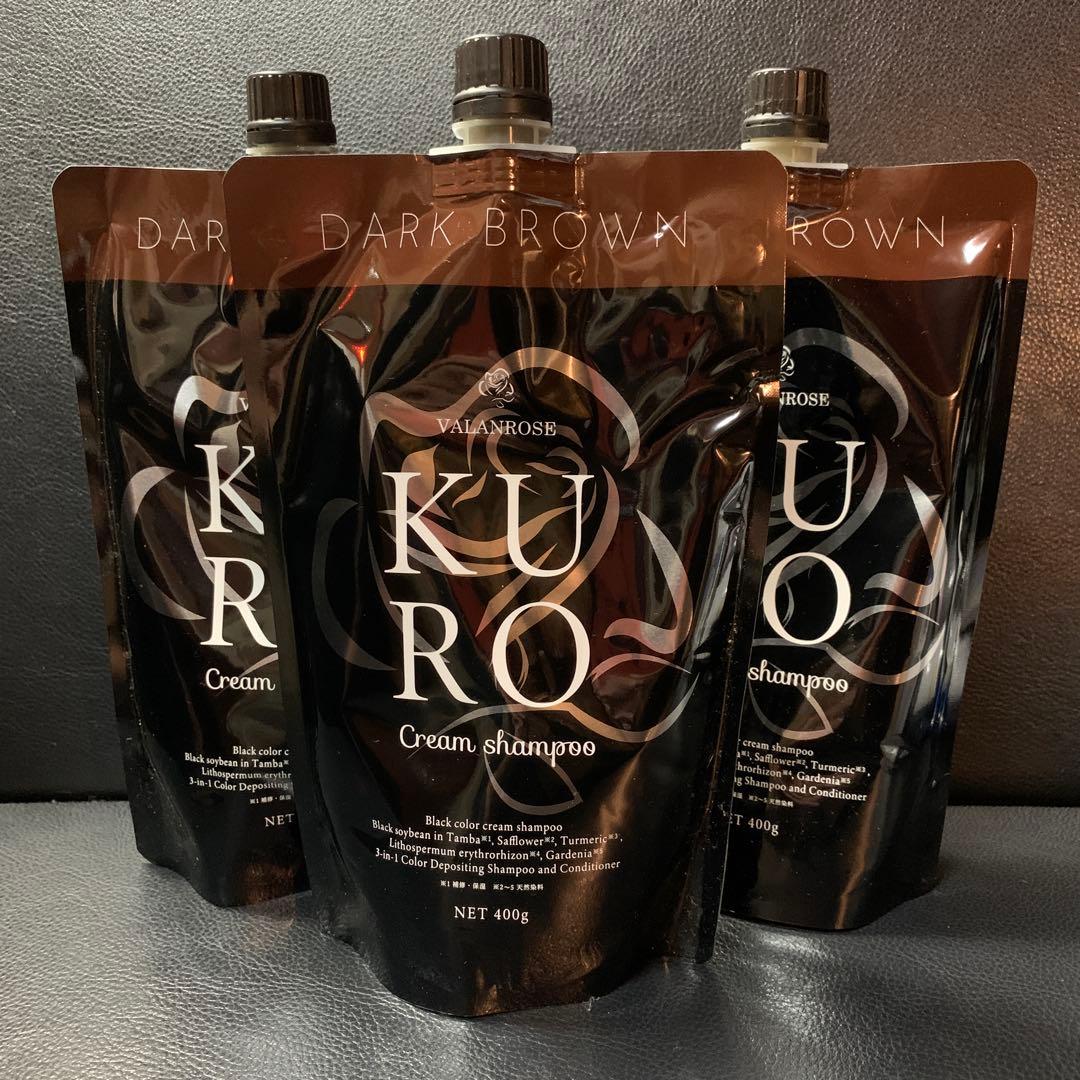 KURO Cream Shampoo ダークブラウン 400g - メルカリ