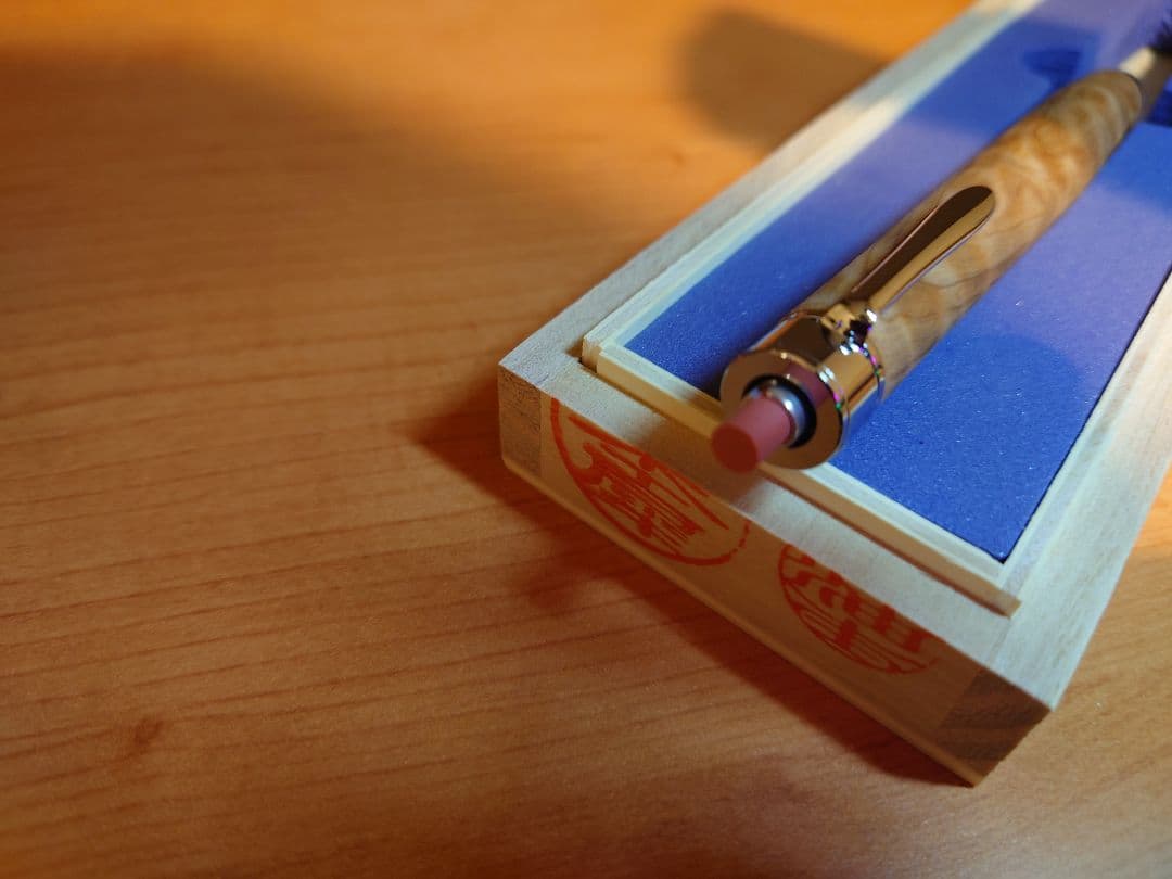 木軸ペン工房金杢犀 杉 縮杢 シャープペンシル 0.5 - メルカリ