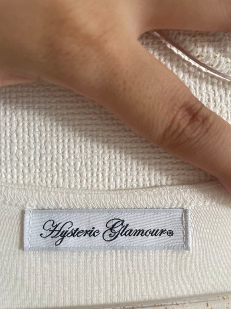 ヒステリックグラマー スカルベリー レースタンクトップ 白