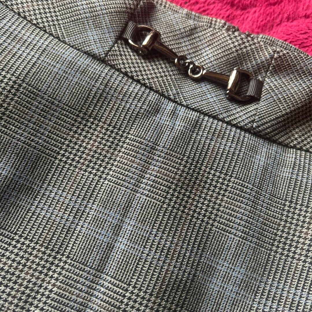 KEITH グレー チェック柄スカート 新品タグ付き