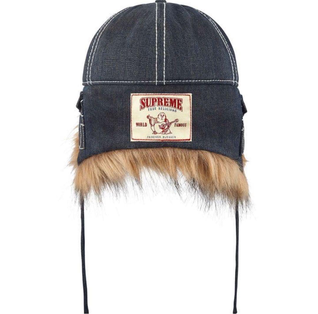 シュプリーム×トゥルーレリジョン イヤ フラップ5パネルキャップ 25aw
