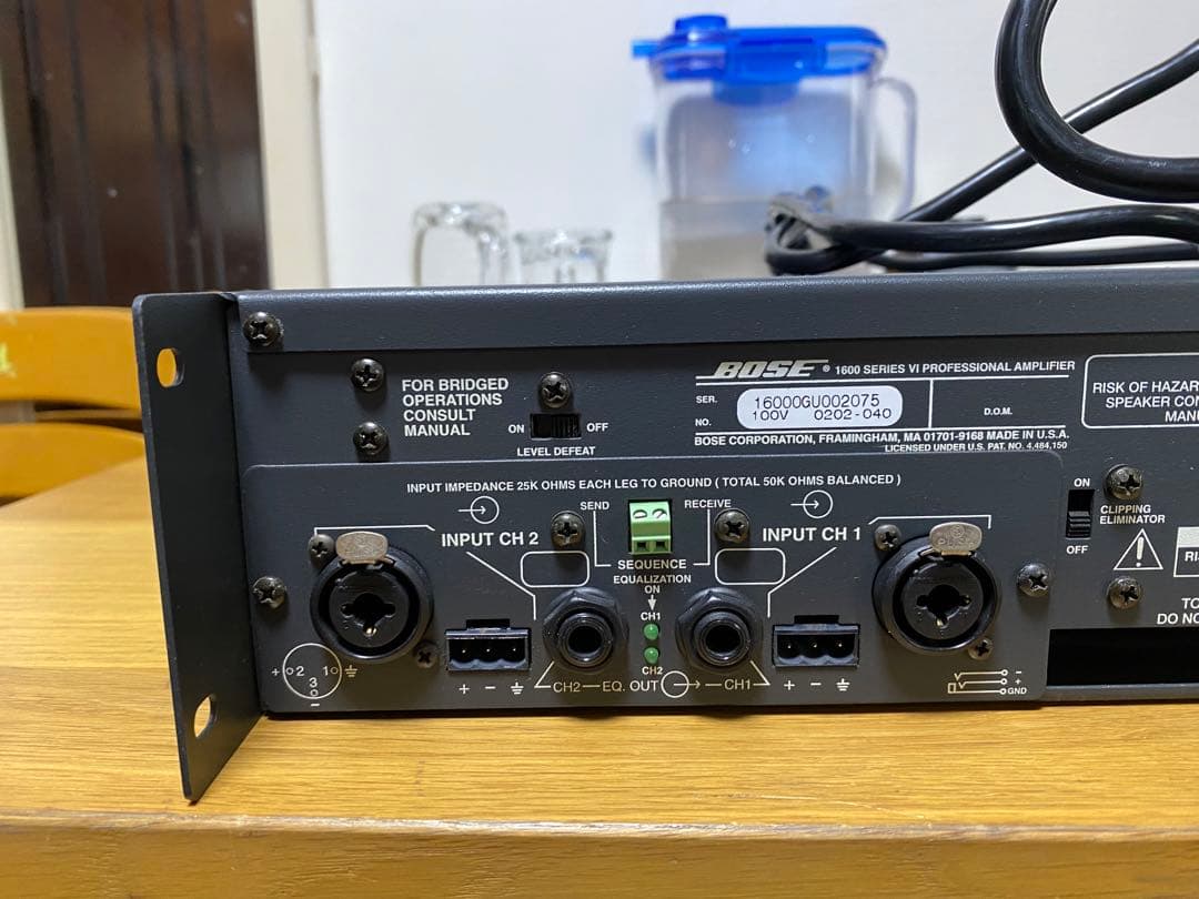 音出し良好・中古◇BOSE・パワーアンプ・1800V・450W×2/8Ω BOSE 1800