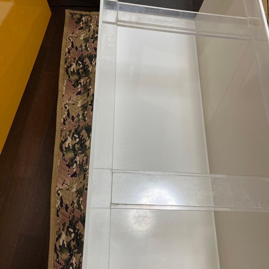 引き取り限定！アクリル水槽、背面、底面白1800✖︎600✖︎600上部濾過