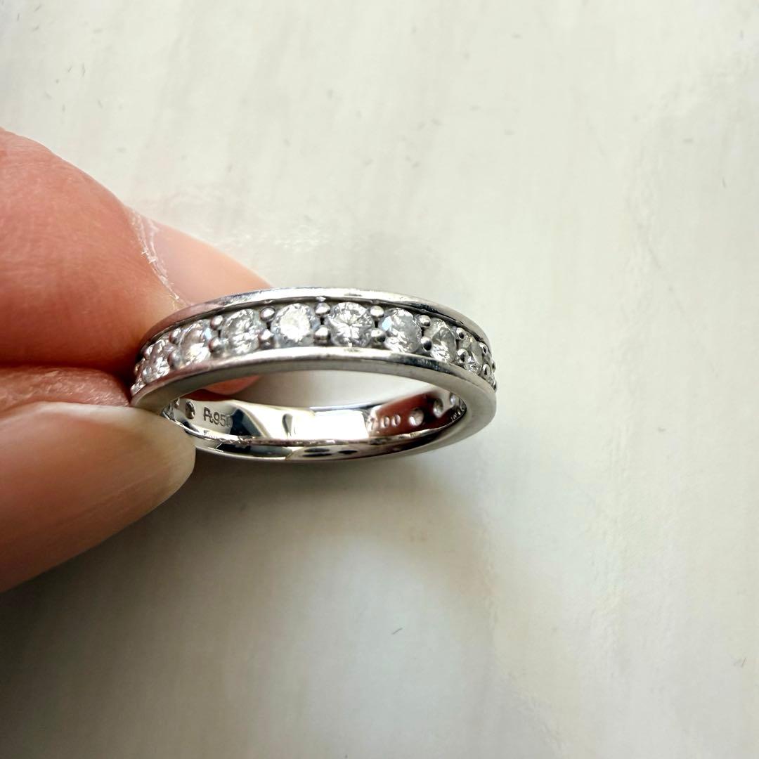 Pt950【1.0ct】ダイヤモンド フルエタニティリング 9号