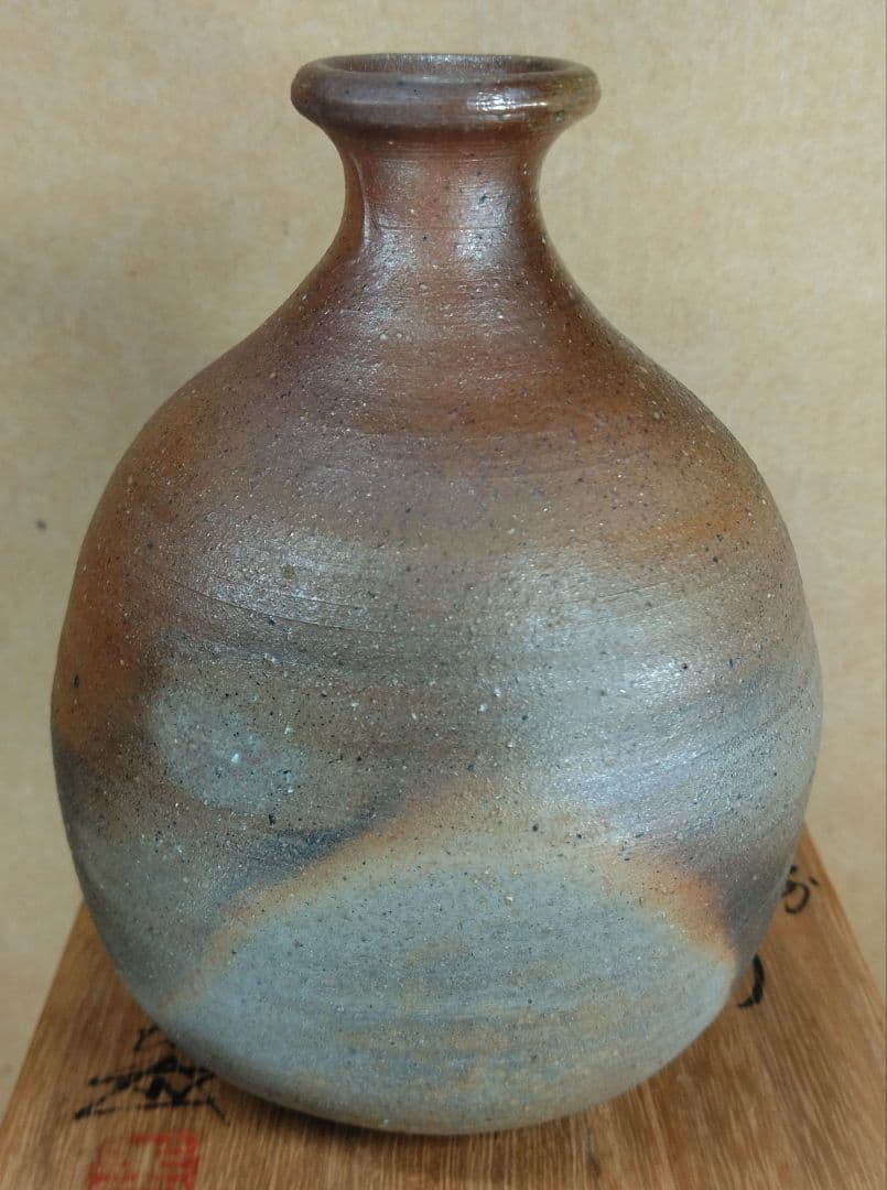 【本物保証】浦上善次 備前徳利 共箱 栞 岡山県重要無形文化財(備前焼) 美品