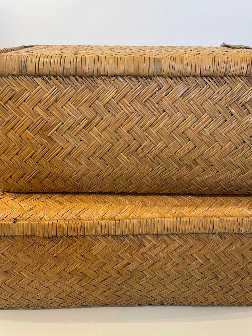 昭和レトロ 柳行李 やなぎこおり 衣類収納 収納ボックス 希少品 2個セット