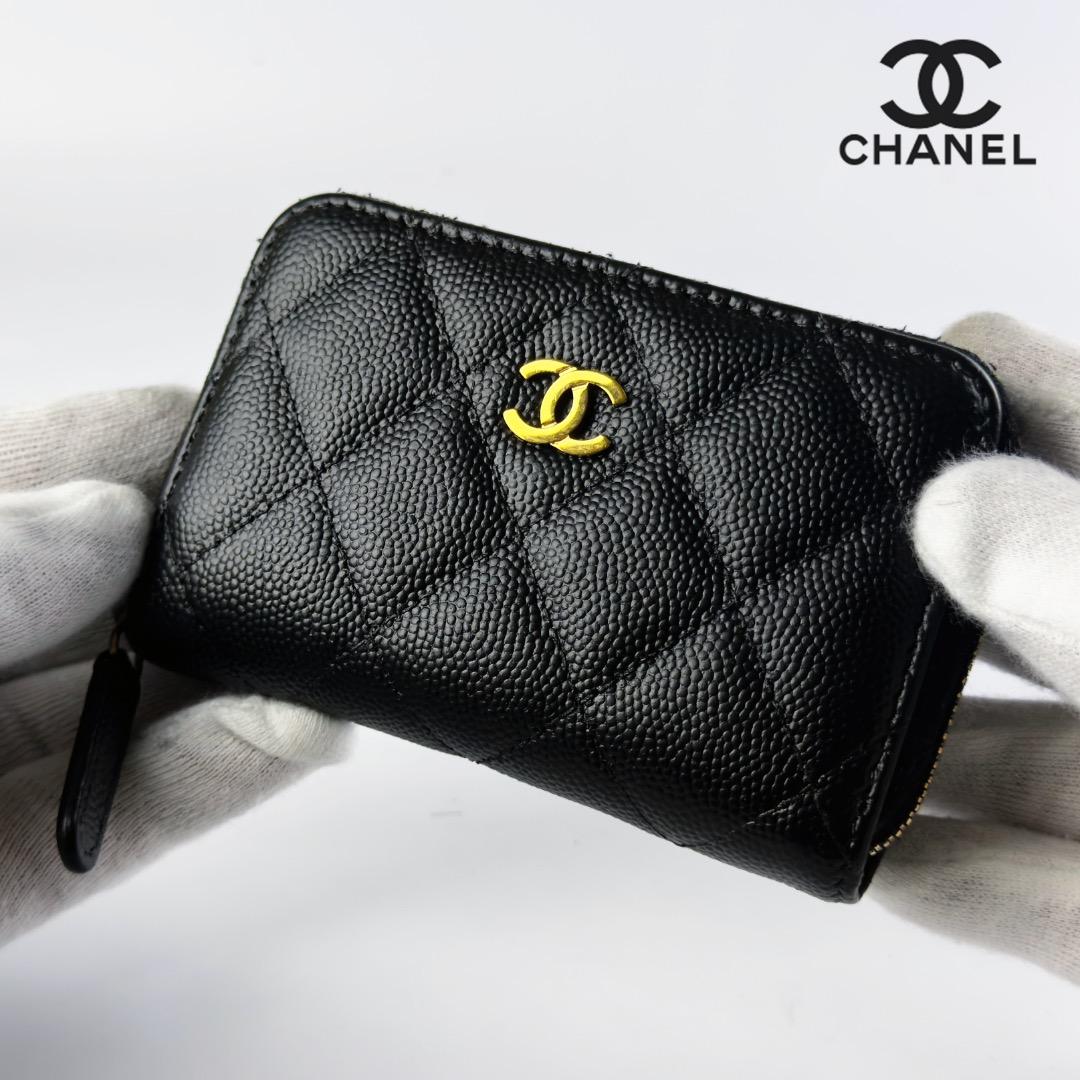 正規品　シャネル　マトラッセ　ゴールド金具　ラウンドファスナー　ケース