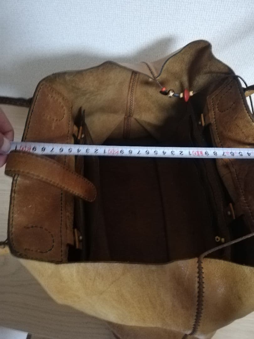 レア]アンリクイールHENRY CUIRラクダ革トートバッグ/アンリークイール