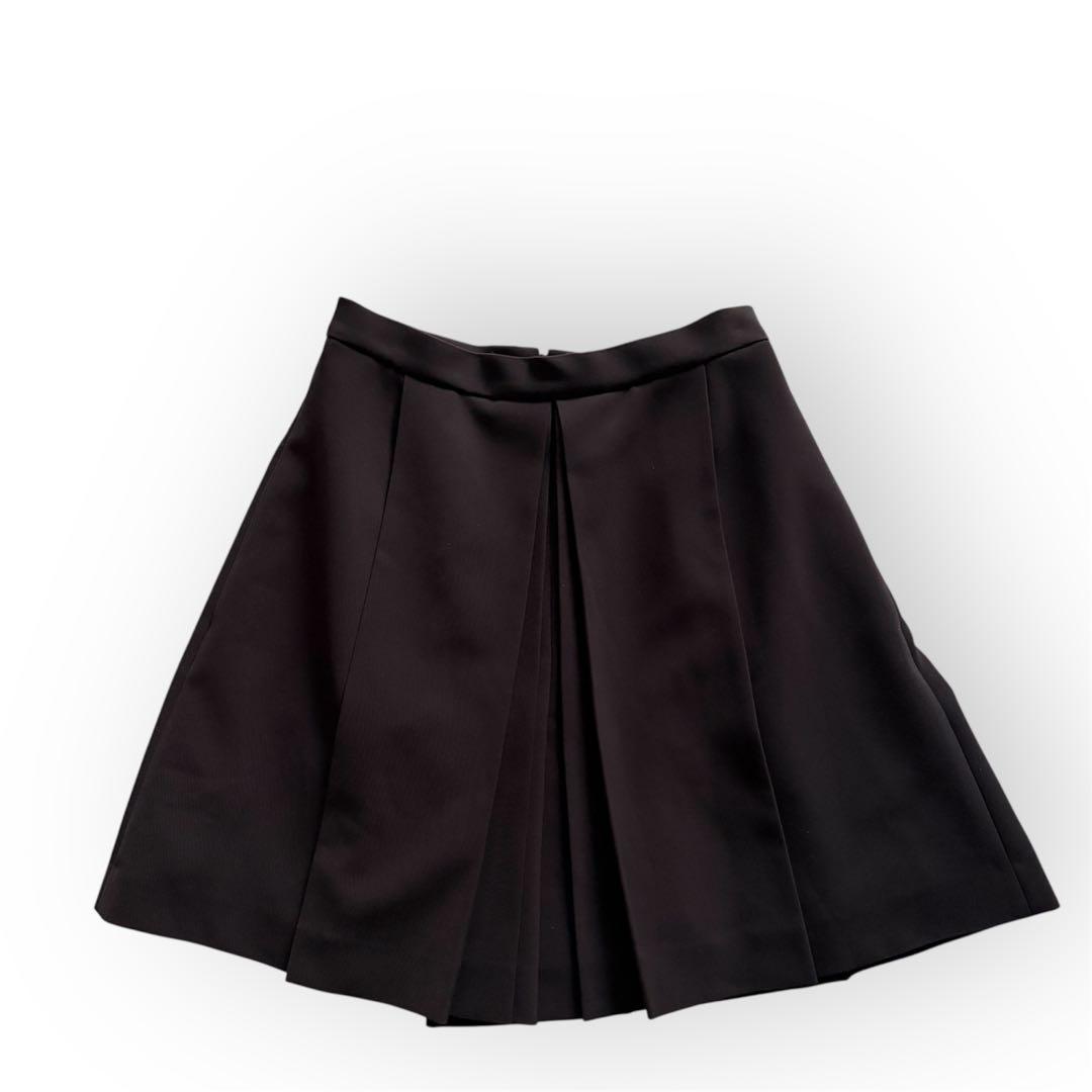 極美品❤︎FOXEY NEW YORK プリーツキュロットスカート 38 黒
