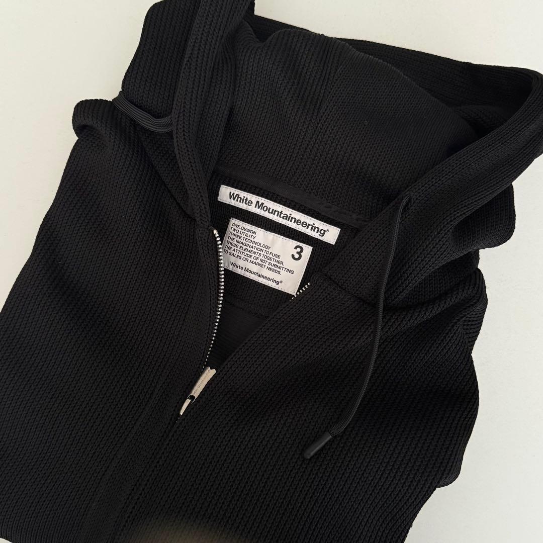 あ*め様 White Mountaneering ZIP HOODIE Blac