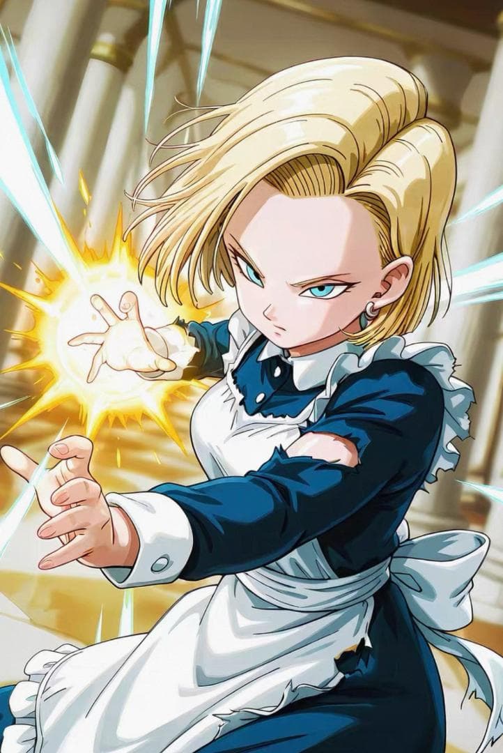 ドラゴンボール メイド 人造人間18号 リペイント フィギュア