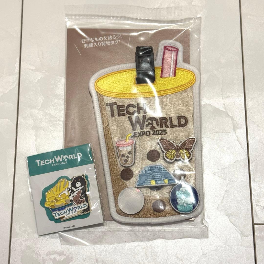 新品 未開封】 テックワールド TECHWORLD ピンバッジ タピオカ 万博