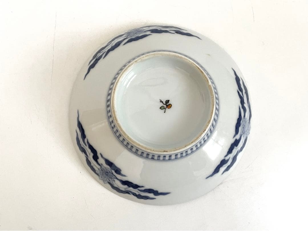 骨董 アンティーク 色絵紫陽花図 五寸皿 色鍋島 平戸 古平戸 ニュウあり