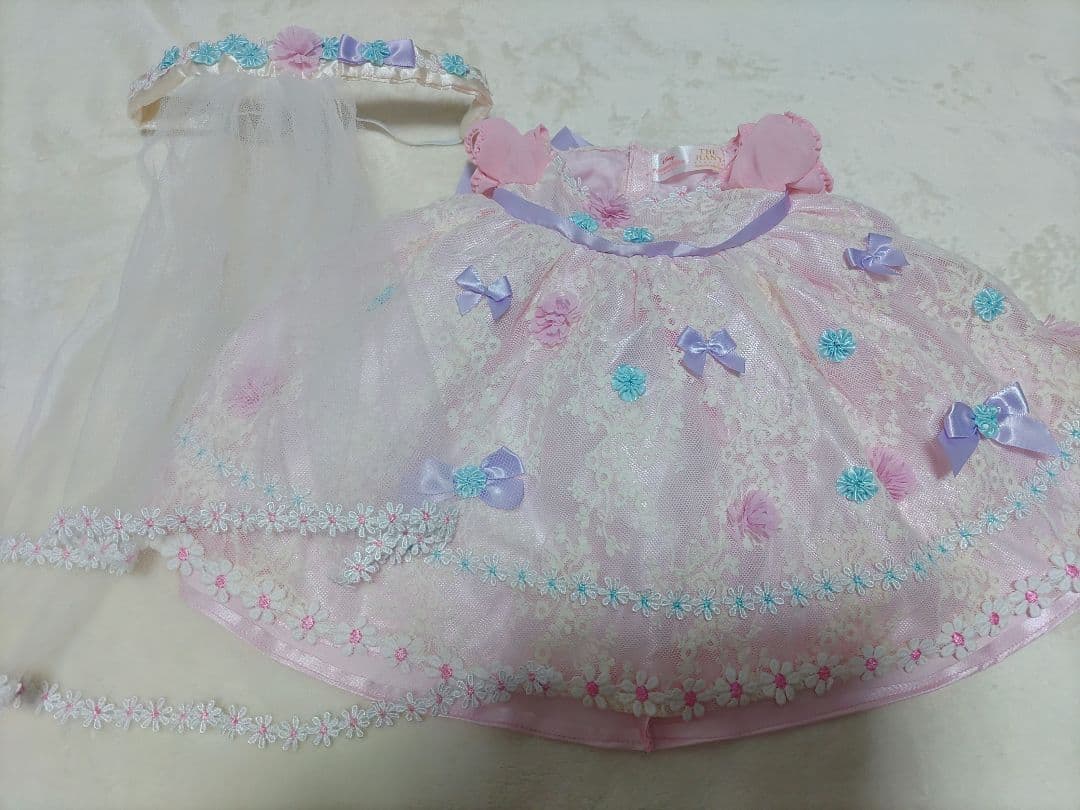 THE HANY 　ウエディング　ユニベアシティ用ぬいぐるみコスチュームドレス アラジン ユニベア ぬいぐるみ コスチューム ウェディング ドレス THE