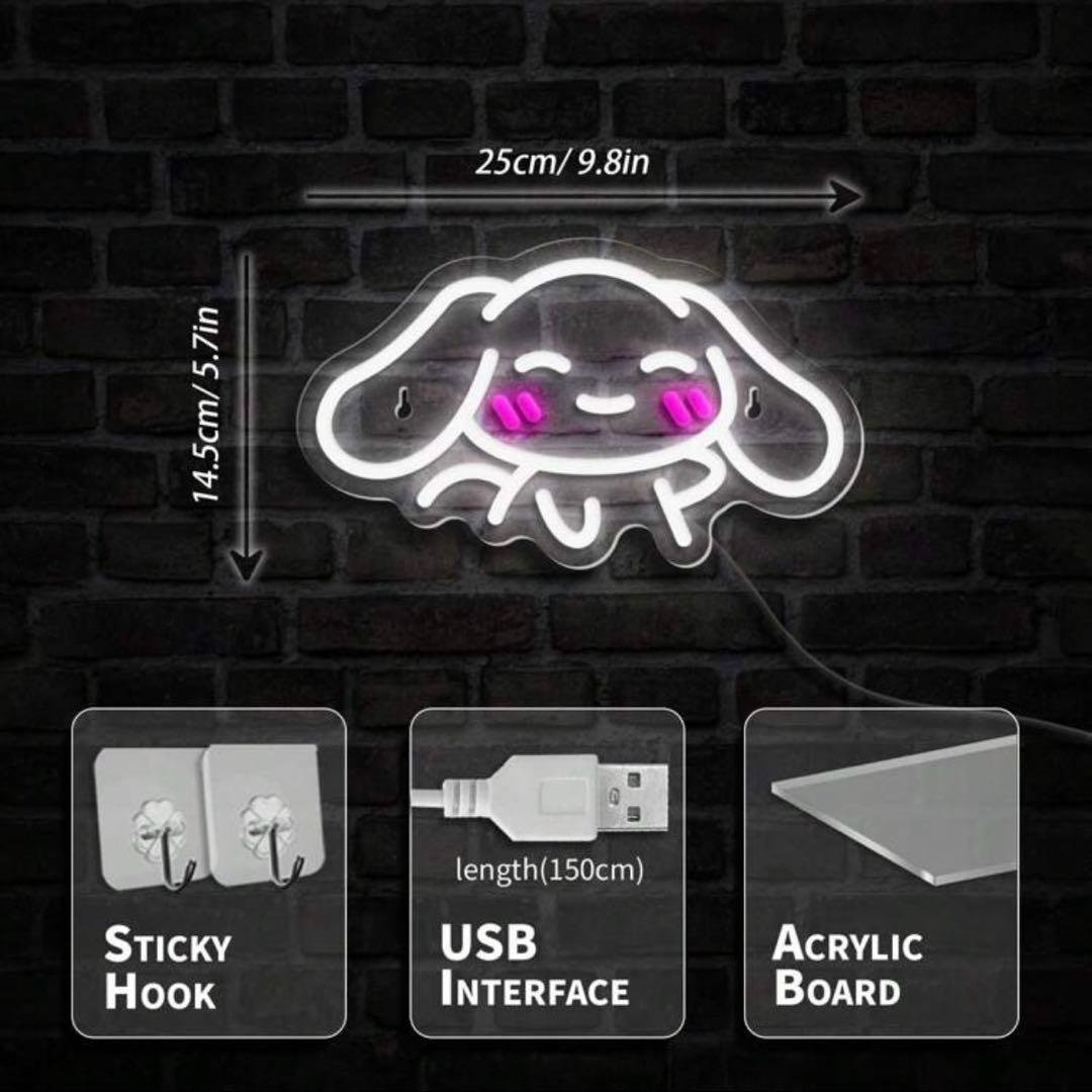 ネオンライト ネオンサイン サンリオ LED シナモンロール - メルカリ