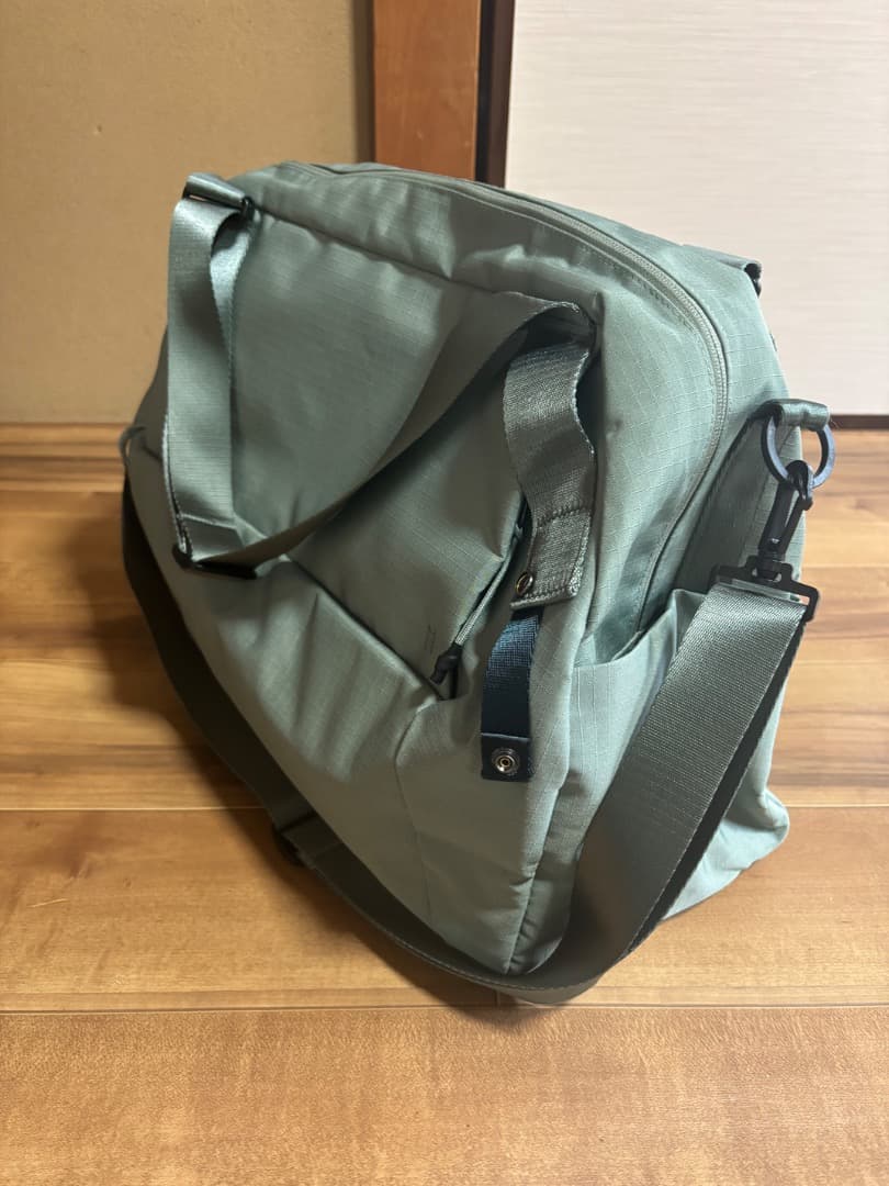 MILESTO Hutte ボストンバッグヒュッテ アッシュグリーン 35L