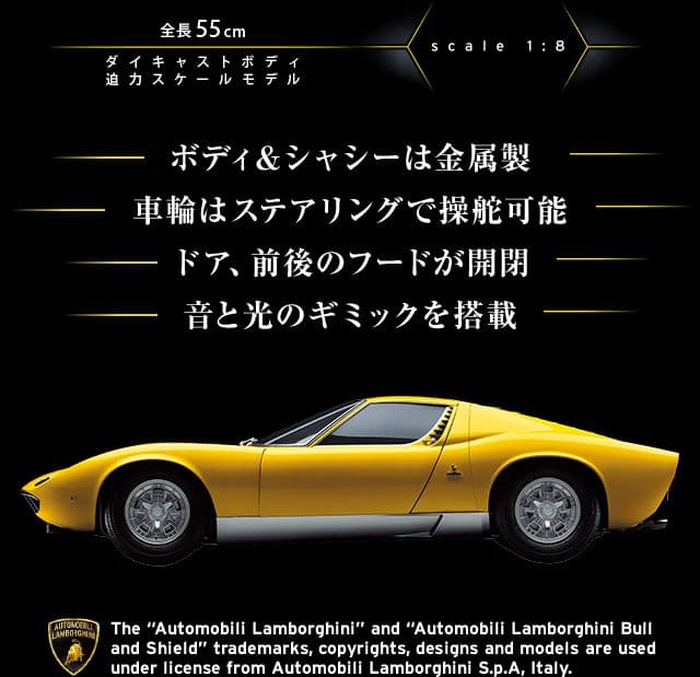 アシェット ランボルギーニ ニウラ 1/8 スケール 全号 未組み立て