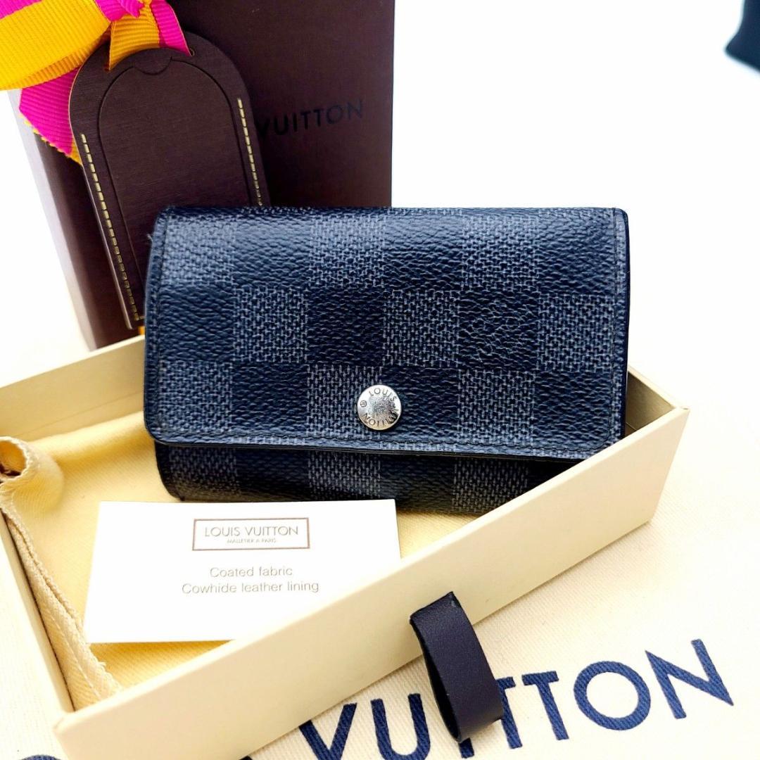 ルイヴィトン ダミエ グラフィット キーケース ミュルティクレ6 鍵