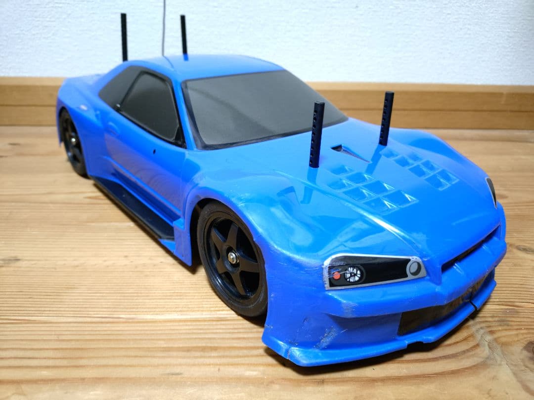 Q*様 タミヤ　TT01　シャーシ　カルソニック　スカイライン　ボディ　送信機