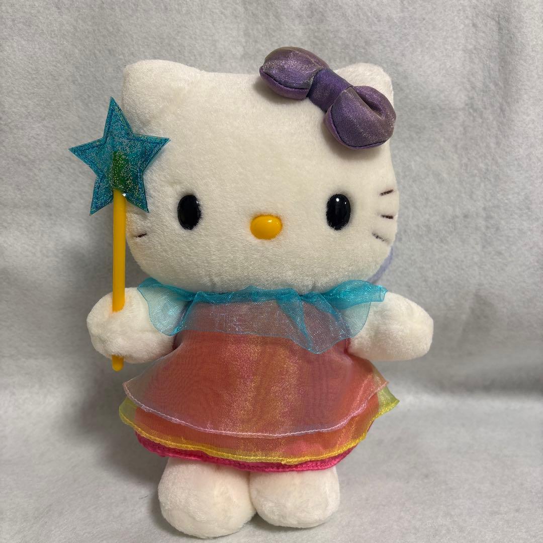 サンリオ　フェアリー　ハローキティ　虹　ぬいぐるみ　レトロ