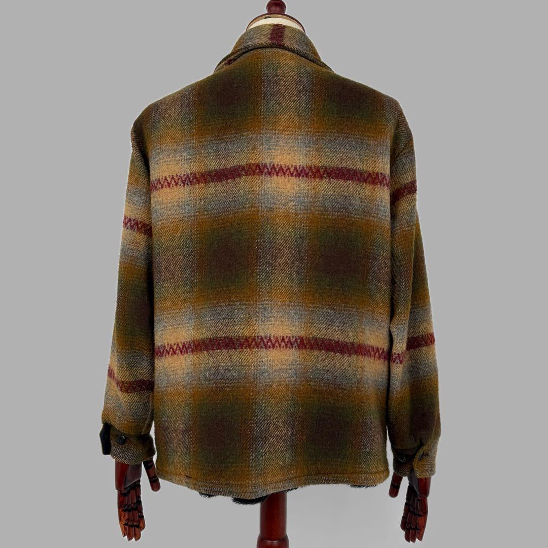 melton 70s USA製 オンブレ CPO ウールジャケット メルトン