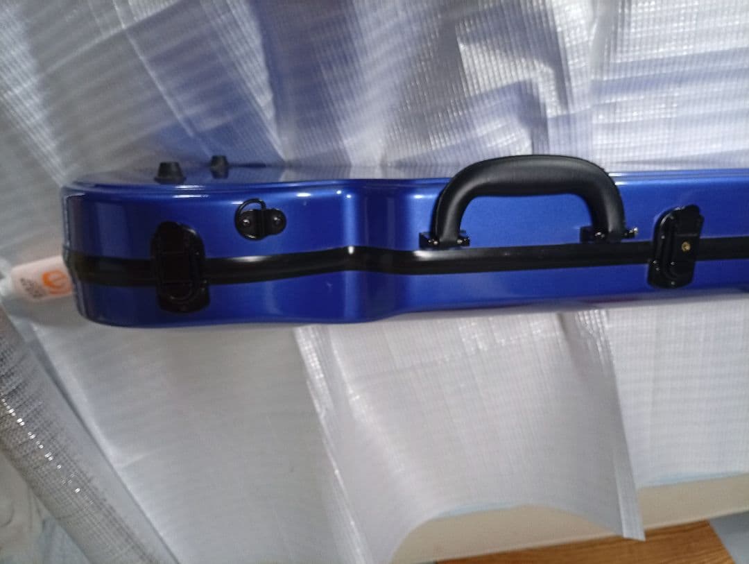 V alente バイオリンケース 4/4サイズ ハードケース青色