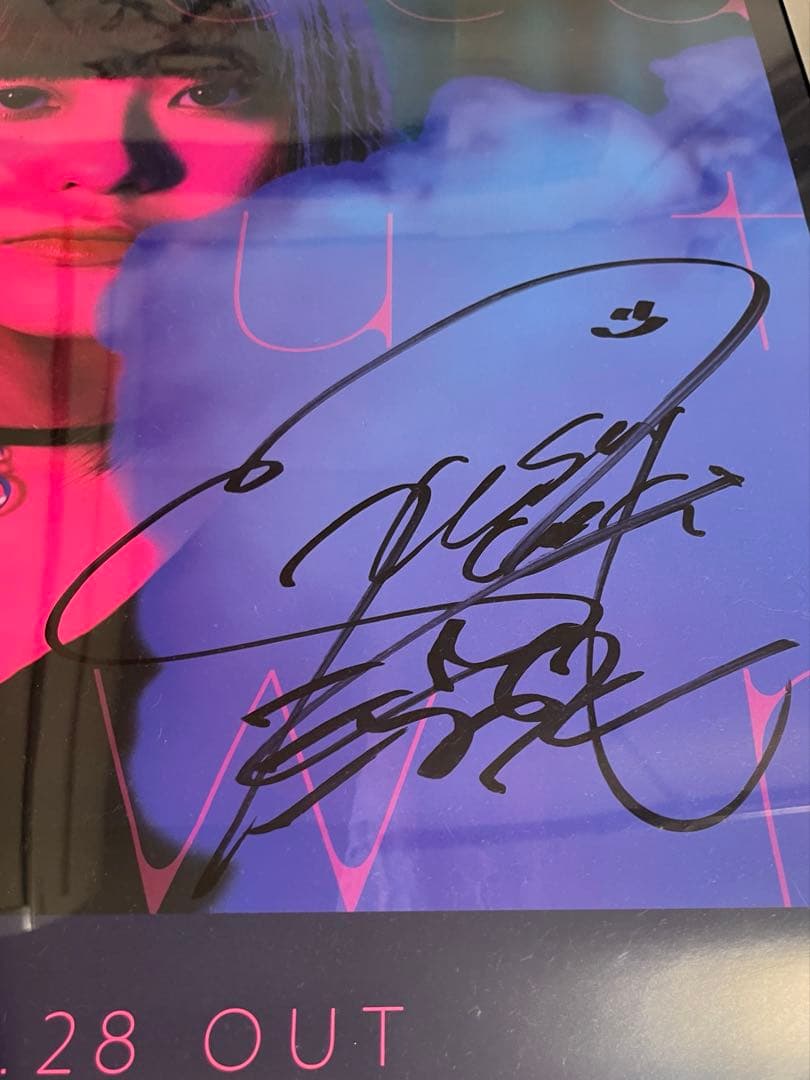 楠木ともり Forced Shutdown 直筆サイン入りポスター