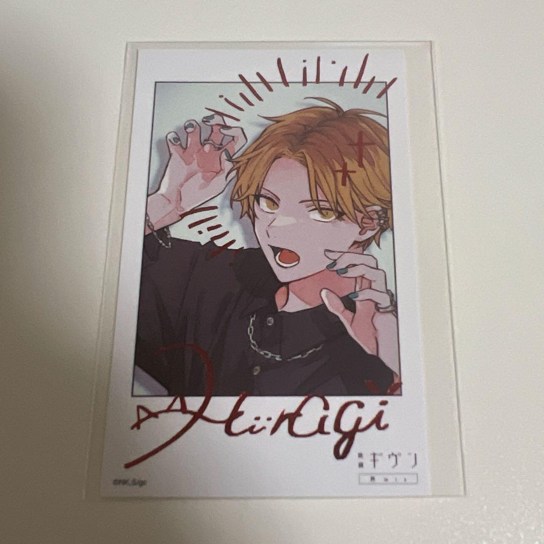 ギヴン 柊mix 描き下ろし チェキ風カード 箔押し 鹿島柊 ギヴン鹿島柊