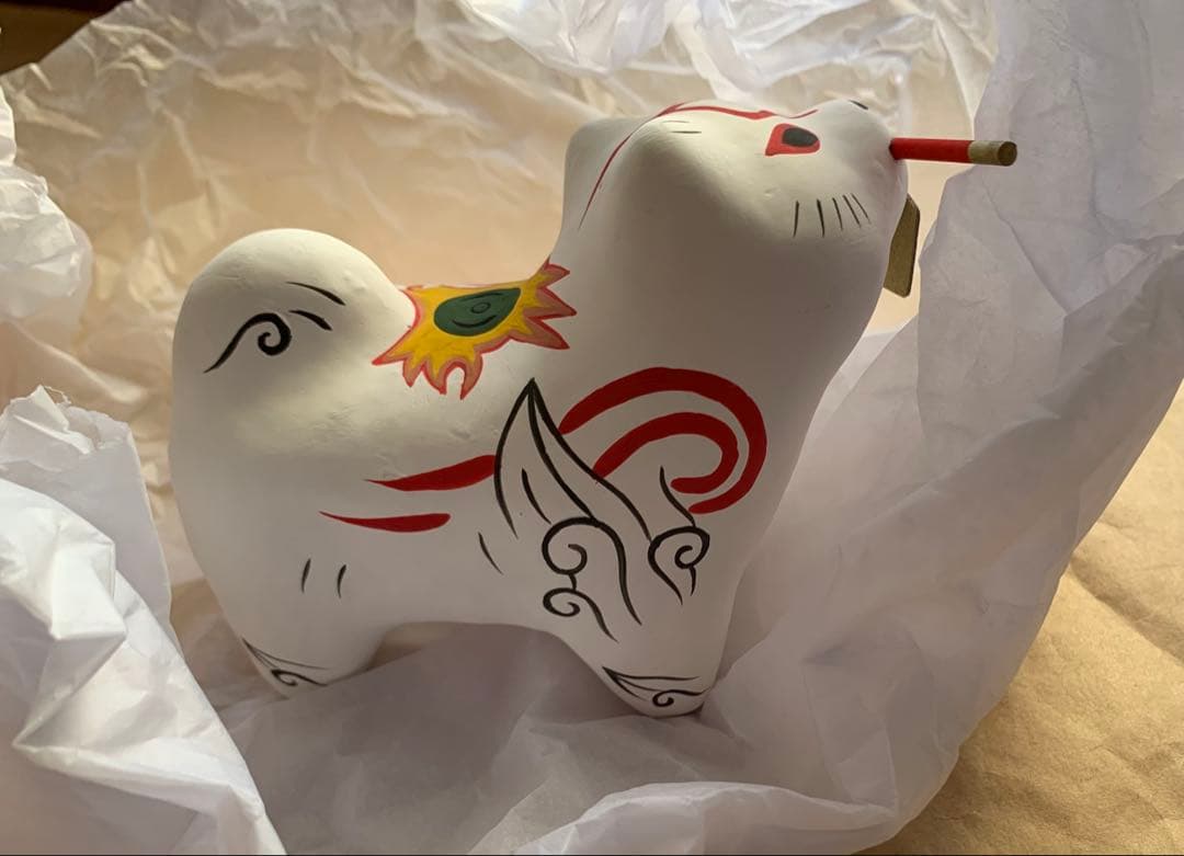 【匿名配送】大神　アマテラス 干支の張子