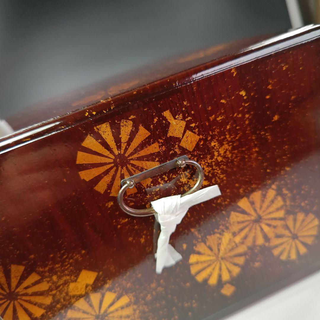 イ628 茶箱『前端雅峰造』『菊蒔絵 茶箱 木箱』茶道具