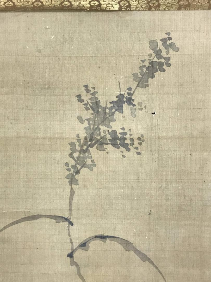 真作/谷文晁/鶴図/ツル図/芦鶴図/祝鶴図/祝掛軸/掛軸/名家伝来/AH-723