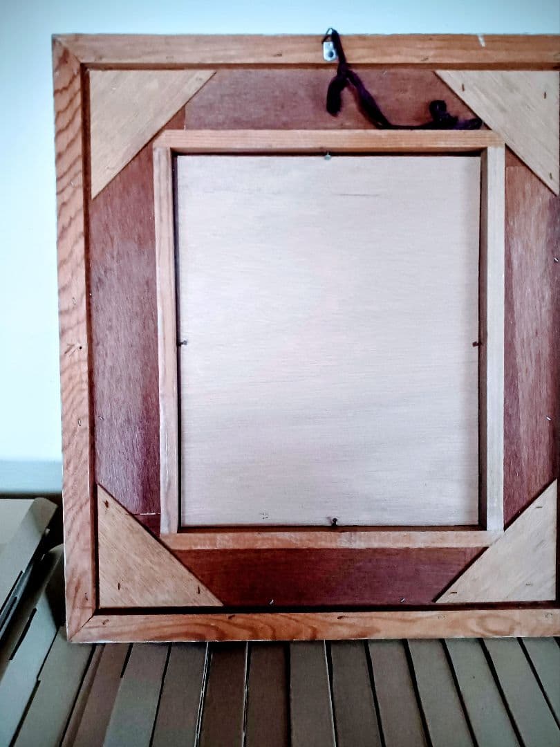 江戸屋の原画　フレーム付き 汽車ポッポ　額最大寸法　446x398mm 作者不詳