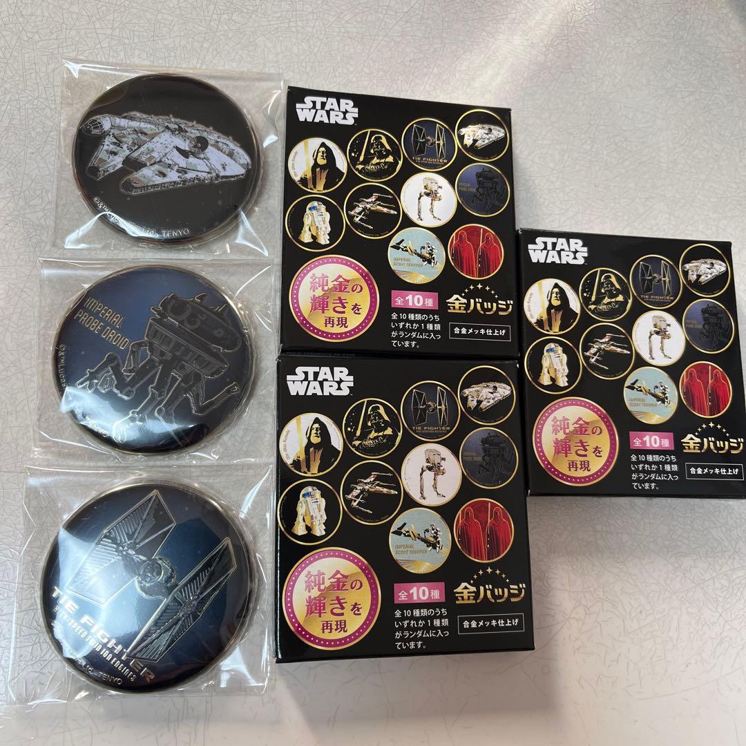 スターウォーズ】STAR WARS ランダム金バッジ セット - メルカリ