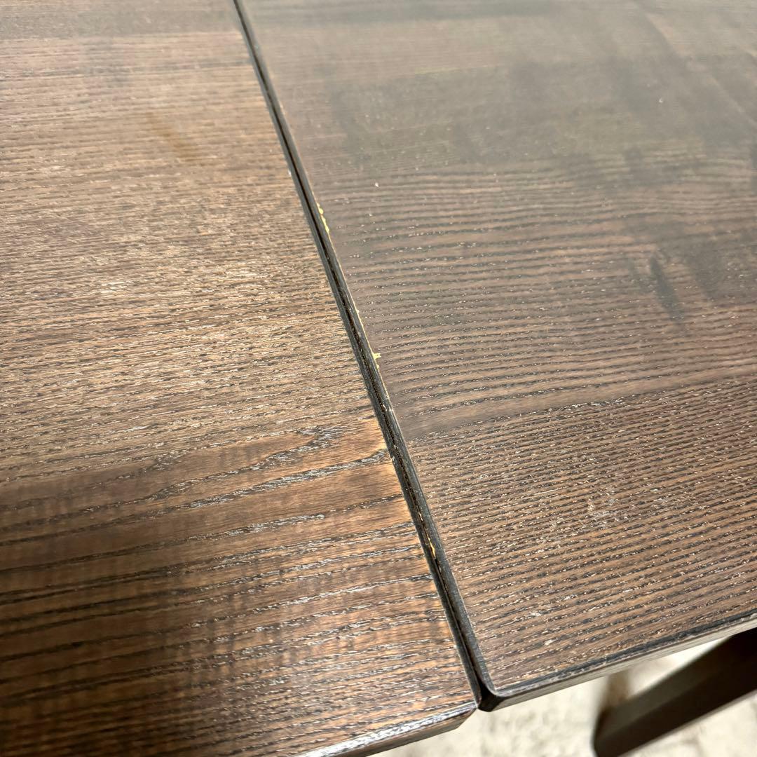 【美品/送料込み】IKEA エーケダーレン ダイニングテーブル　伸長式　ブラウン