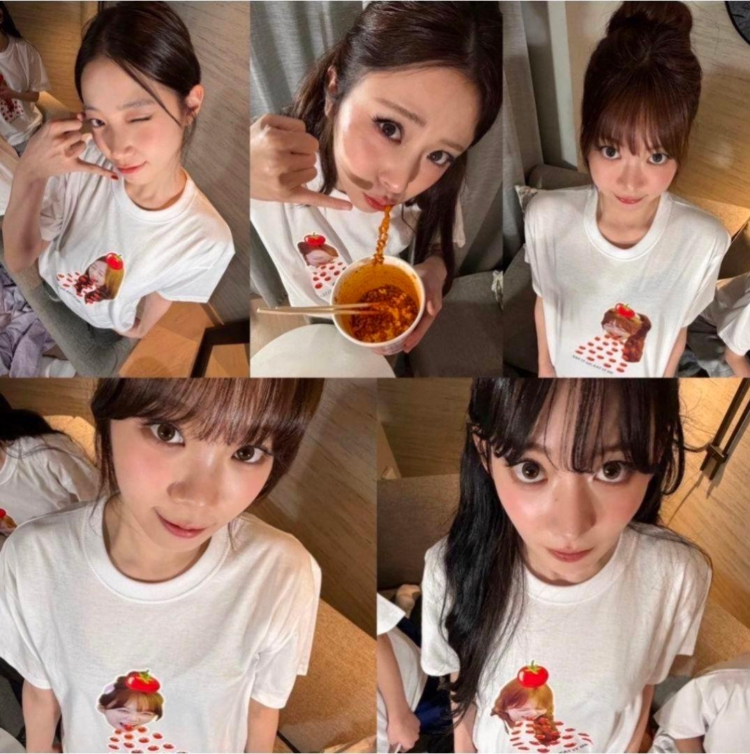 LE SSERAFIM SPAGHETTI チェウォン Tシャツ 半袖 - メルカリ
