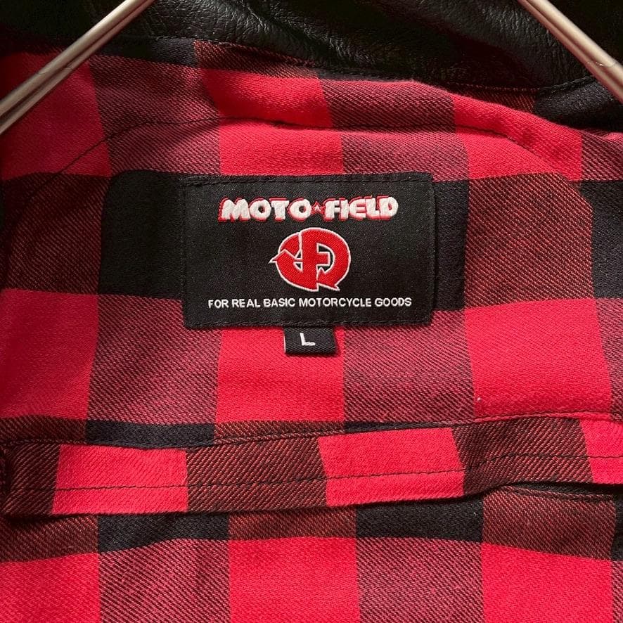なかじん様専用】MOTO FIELD ライダースジャケット L レザー 黒
