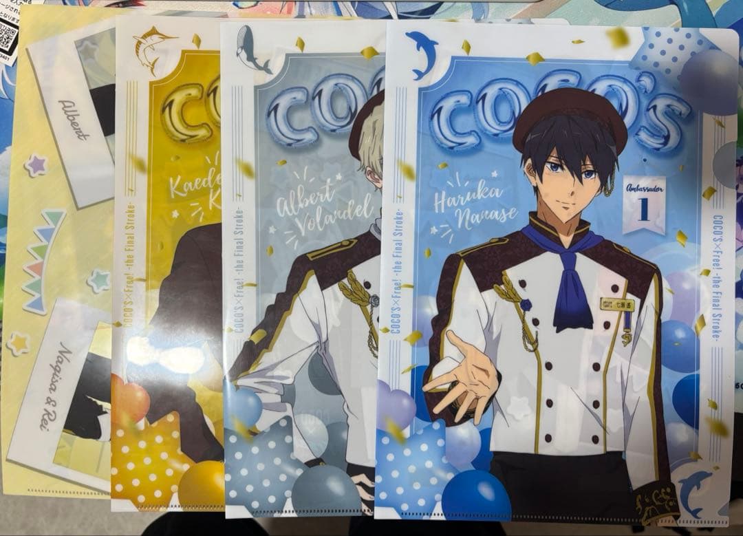 Free! ココス クリアファイル全4種 第4弾 - メルカリ